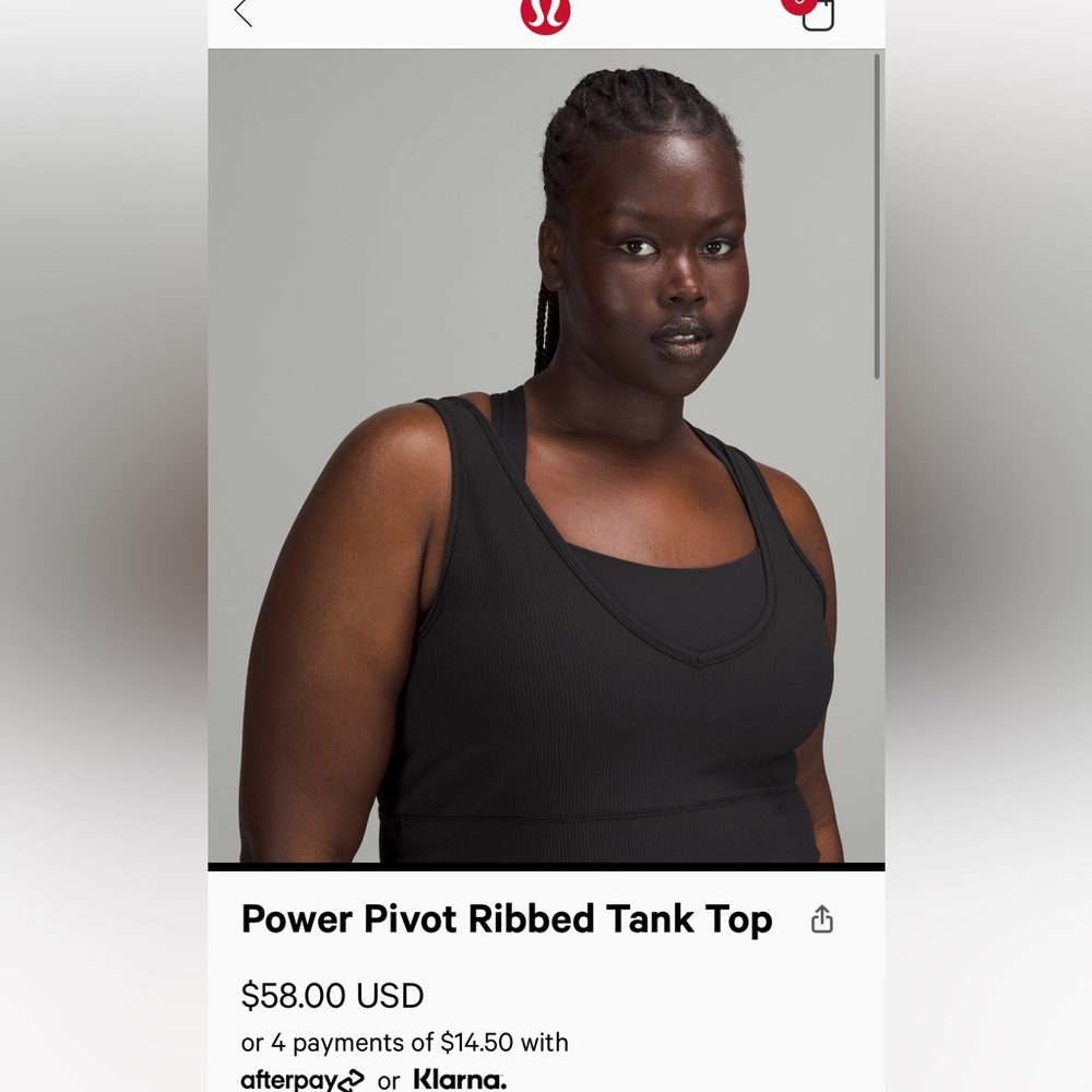 LULULEMON POWER PIVOT TANK